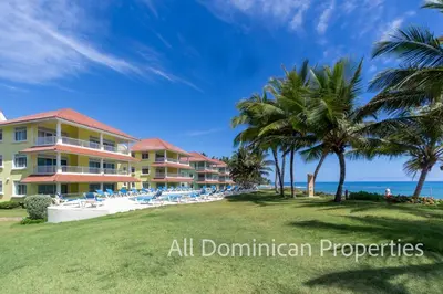 a view of the resort and the beach at Victorian Condominium, Cabarete! in Cabarete