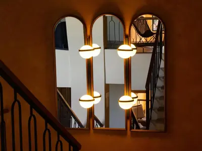 a view of a building with a bunch of lights at Hotel Pinar Dorado By Hotel Gran Jimenoa in Jarabacoa