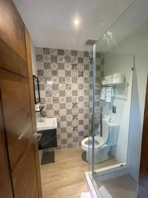 a bathroom with a toilet and a sink at Hotel Pinar Dorado By Hotel Gran Jimenoa in Jarabacoa