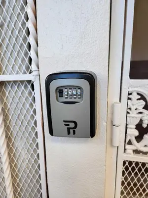 a parking meter on the side of a truck at Residencia Nilaya in Las Terrenas