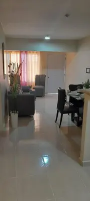 a living room with a couch and a table at SDQ Apartamento Marbella 2 in La Ureña