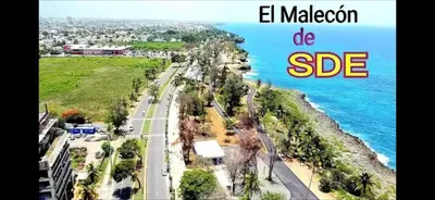 an aerial view of a beach and the ocean at Posada Mar azul in La Viva