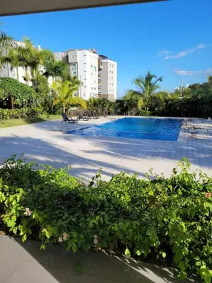 a view of a swimming pool in a resort at El mejor alojamiento en Santiago in Santiago de los Caballeros
