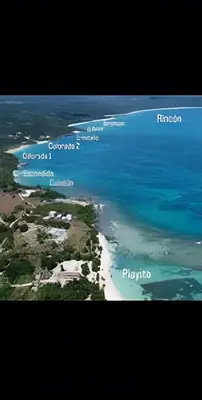 an aerial view of an island in the ocean at Apart Hotel Costa Verde - #2 Exclusivo y Seguro cama King zise in Las Galeras
