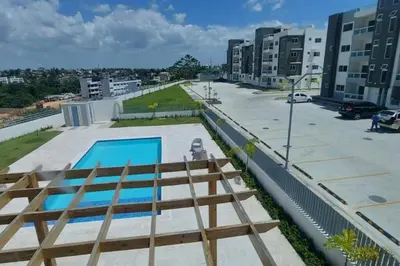 a view of the pool from the roof of a building at Luxury Penthouse Santo Domingo W in Santo Domingo