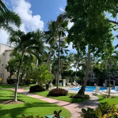 Punta Cana 1-Bed Apt Sleeps 4 with Pool & Hot Tub