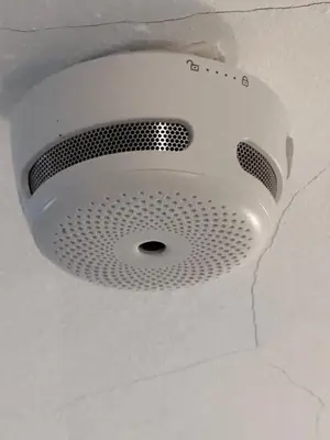 a ceiling with a recessed light in a room at Luxury Apartment Hot Water,AC,WiFi,PS3 in San Felipe de Puerto Plata