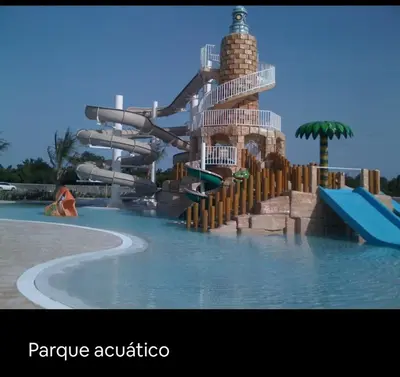 a water slide in a water park at Cadaqués, Bayahibe, República Dominicana in Bayahibe