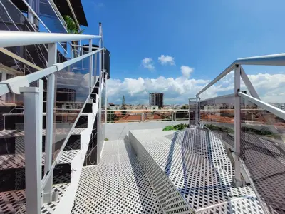 a view from the balcony of a building at Aparta hoteles Corales del Sur in La Viva