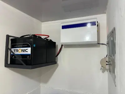 a toaster sitting on a wall in a room at Casa las América in La Cana