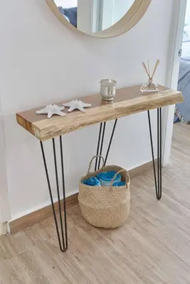 a table with a mirror and a basket under it at El Retiro Juan Dolio Beach by Elital Luxury in Villas del Mar