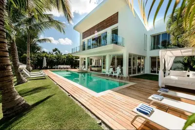 an image of a house with a swimming pool at New private luxury villa in Punta Cana in Punta Cana