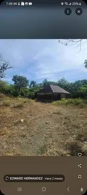 a picture of an old house in a field at Camping in Cumayasa Kilómetros 4 1/2
