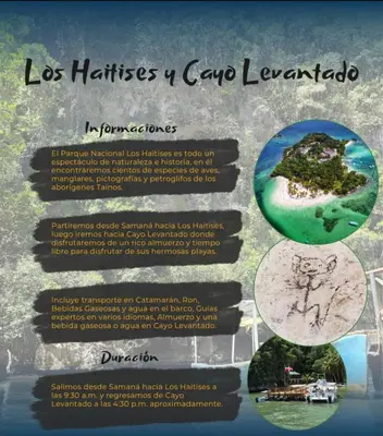 a flyer for a resort on the island of carapa la veronica at Casa Mariana in Las Terrenas