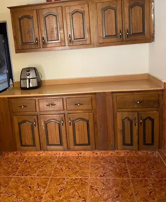 a kitchen counter with a toaster on top of it at casa en Puerto Plata para 2 in San Felipe de Puerto Plata