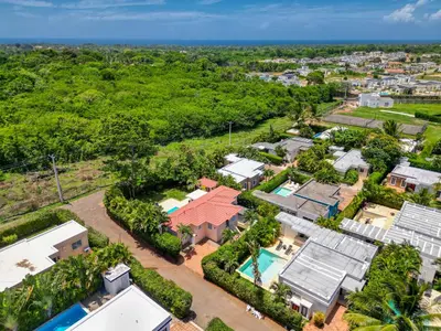 an aerial view of a house with a pool at Casa Linda Villa 918 - Sosua in Sosúa