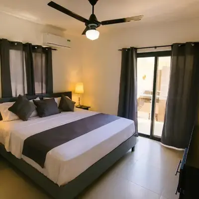 2-bedroom apartment with 24h electricity and private parking