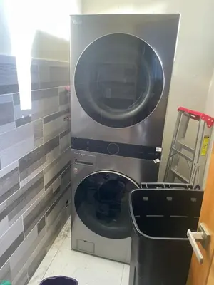 a washing machine with its door open in a bathroom at Villa VP One - Punta rucia beach in Punta Rucia