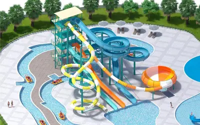 an image of a water park with a water slide at Fiesta Americana Funeeq Punta Cana All Inclusive in Punta Cana
