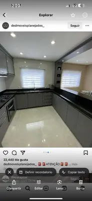 a view of a kitchen with an empty counter top at Punta cana in El Seis
