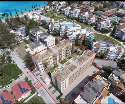 an aerial view of a city with buildings at Punta cana apparment close to the beach in Punta Cana