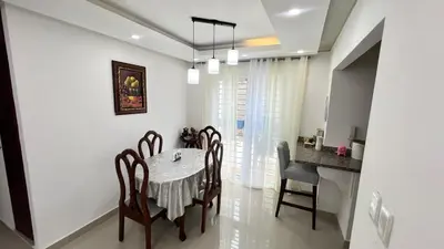 a dining room with a table and chairs at AP Filathefia 01 in San Isidro