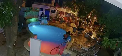 an overhead view of a swimming pool at a resort at VILLAS SONJASAA LOFt in Baní