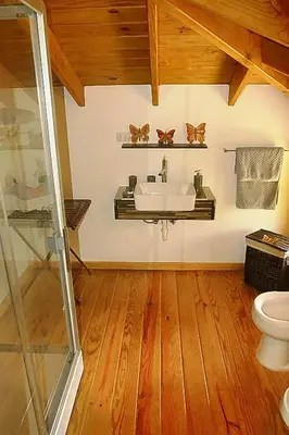 a bathroom with a sink and a toilet at Villa Ibiscus in Las Galeras