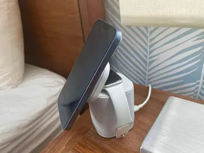 a phone sitting on top of a modem at Luxury Apt with Private Jacuzzi & Pool Near Beach in Las Terrenas