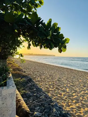 a view of a sandy beach with the ocean at Las Terrenas La Dolce Vita 7, Captivating and Exciting in Las Terrenas