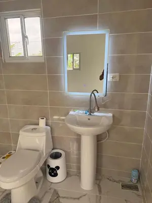 a bathroom with a sink and a toilet and a mirror at Aparta Estudio Disponible