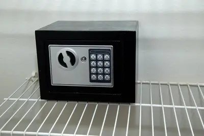 a microwave oven sitting on top of a refrigerator at Luxury 2 bedroom Apartment in Santiago de los Caballeros