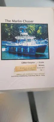 a sign for the marlin chaser on a boat at Room 5 in Río San Juan