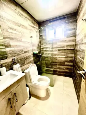 a bathroom with a toilet and a sink at Armonía apartment in Las Terrenas