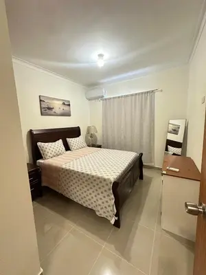 a bedroom with a large bed in a room at Vista Azul Boca Chica Accommodation in El Higo