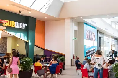 a rendering of the lobby of a shopping mall at Alojamientos de 1 y 2 habitaciones a 5 min de la playa in Punta Cana