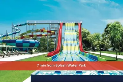 a water park with a water slide at Luxury Villa with Private Pool in Punta Cana in Punta Cana