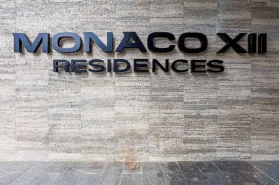a sign for morocco x reserves on the side of a building at Luxury Upscale Centric Condo, in Santo Domingo