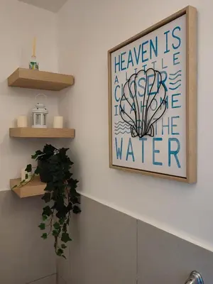 a picture of a sign on a wall at Apt in luxurious condominium near the beach in Juan Dolio