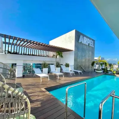 Upscale City Center Condo Pool