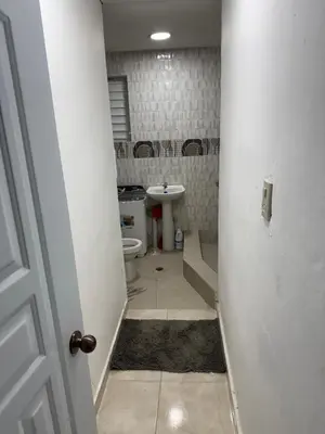 a bathroom with a toilet and a sink at Apartmento Las Palmeras 1 A1 in Vicente Noble