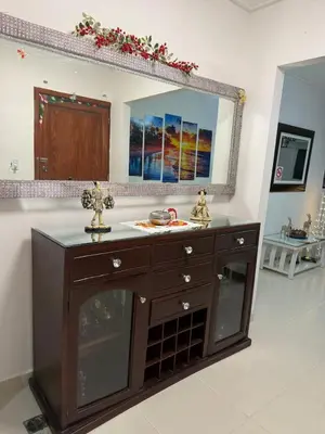 a bathroom with a sink and a large mirror at Apartamento en Santo Domingo Pablo mella morales in Hato Nuevo