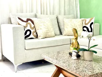 a living room with a couch and a coffee table at Vista Central in Colorado