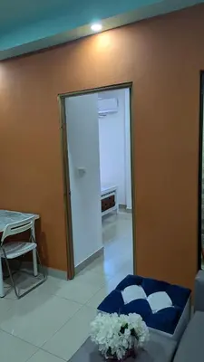 a room with a door leading into a room at Mitaly apartamentos Santo Domingo G in Santo Domingo
