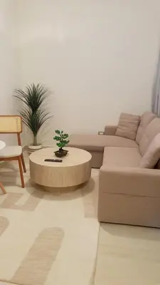 a living room with a couch and a coffee table at Coral Blue Apartment- Dominicus in La Laguna