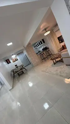 a large living room with a table and chairs at Spacious 3BR Getaway in Santiago