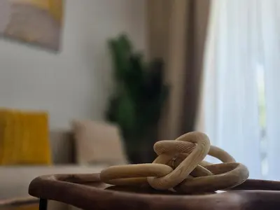 a group of rope sitting on top of a table at Estrella Garden Shaula 104 New Modern Apartment in La Laguna