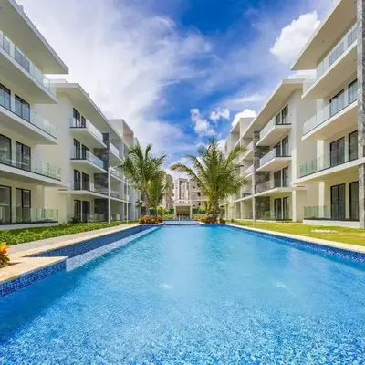Quiet 1-Bedroom Apartment with Pool View in Gated Bávaro Residence