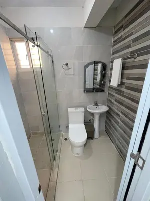 a bathroom with a toilet and a sink at Apartamento acogedor en Santo Domingo este in Hainamosa
