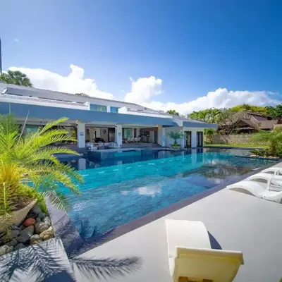Luxury villa with Private beach access